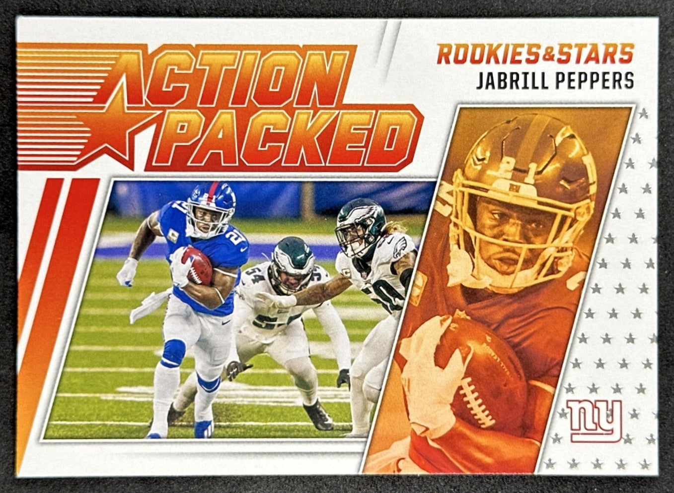 Jabrill Peppers 2021 Panini Rookies & Stars Action Packed Giants