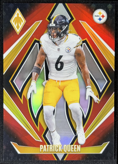 Patrick Queen 2024 Panini Phoenix Red Fade /299 Steelers
