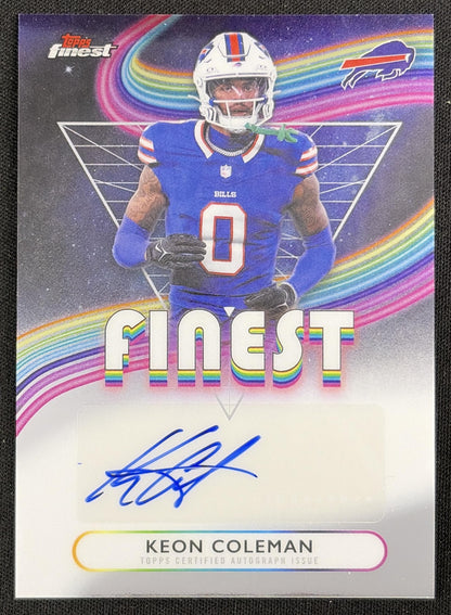 Keon Coleman 2025 Topps Finest Auto Bills