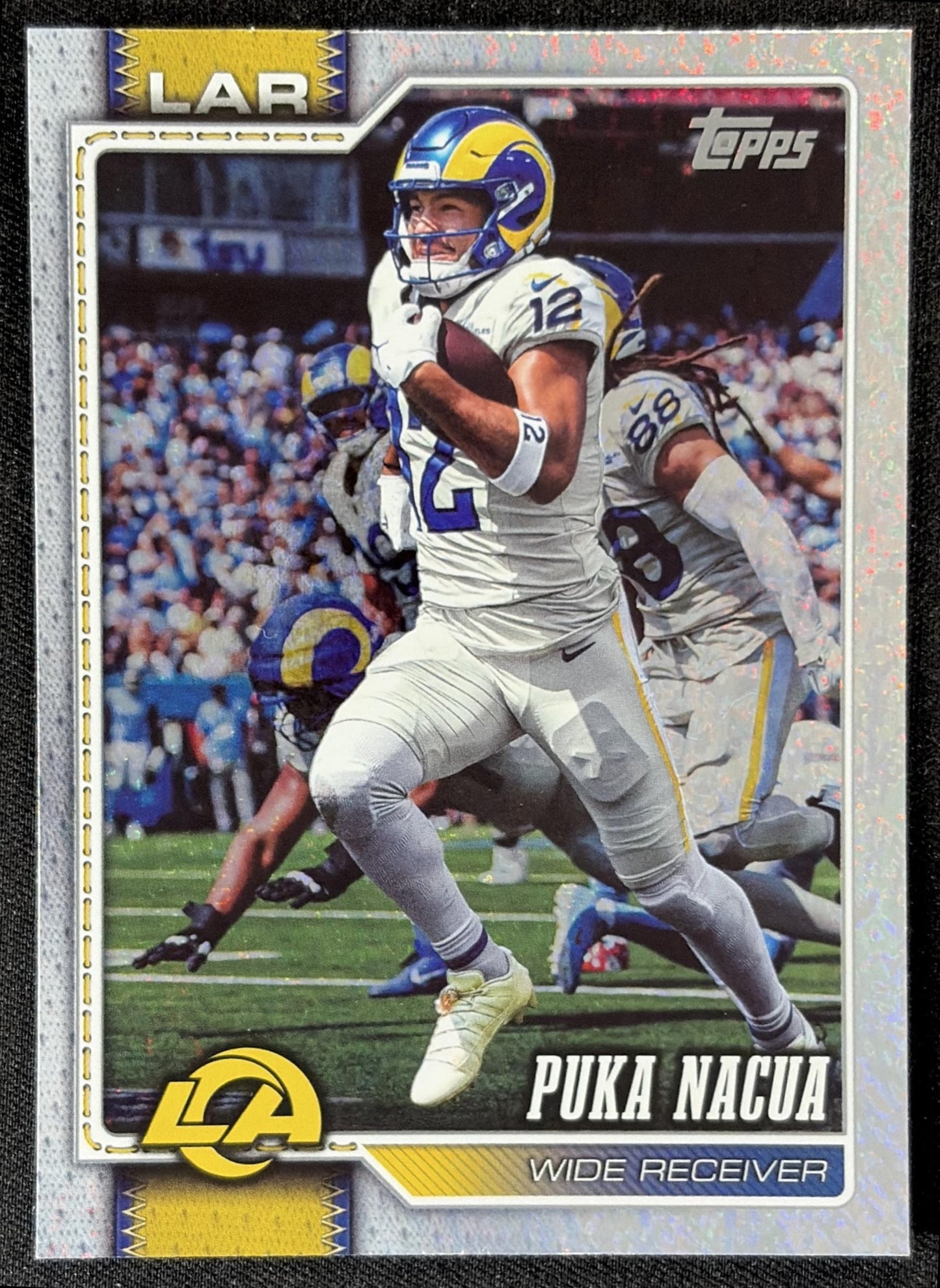 Puka Nacua 2026 Topps Sandglitter Rams front