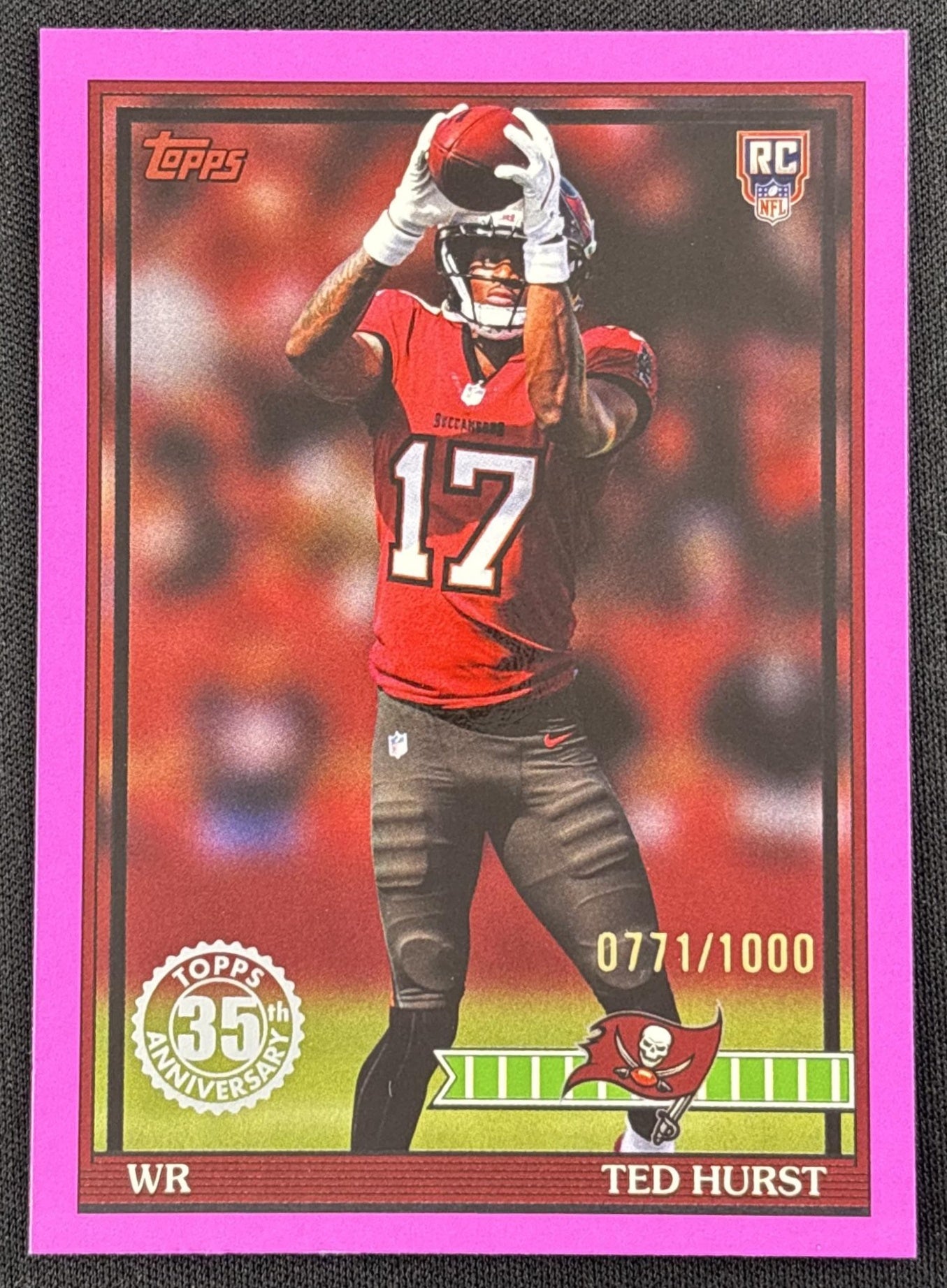 Ted Hurst 2026 Topps 1991 Rookie Pink /1000 Buccaneers