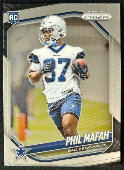 Phil Mafah 2025 Prizm Rookie Cowboys Sports Trading Cards