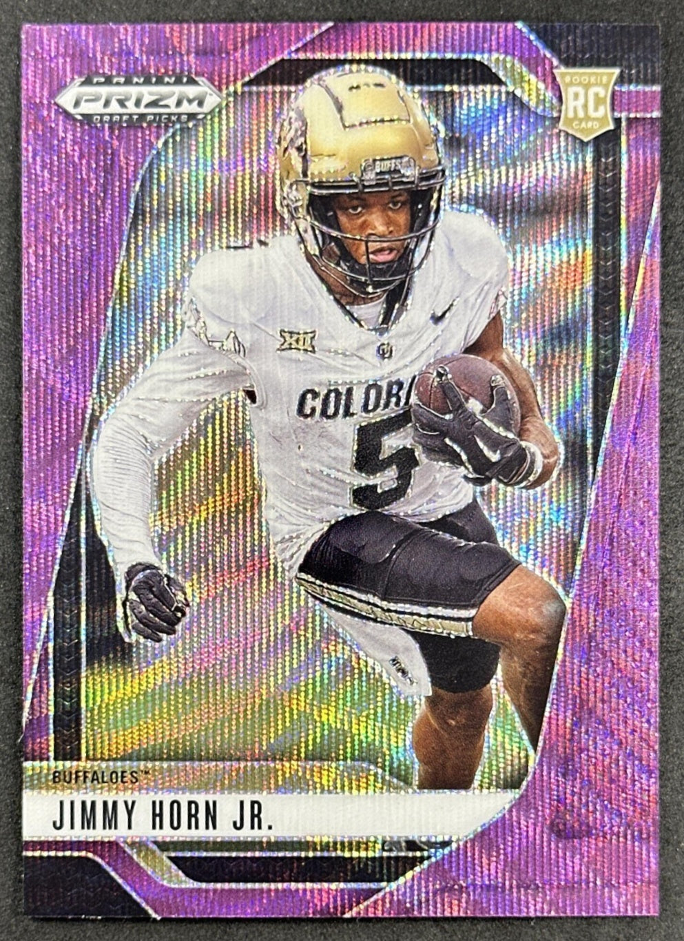 Jimmy Horn Jr. 2025 Panini Prizm Draft Picks Purple Wave Buffaloes Panthers