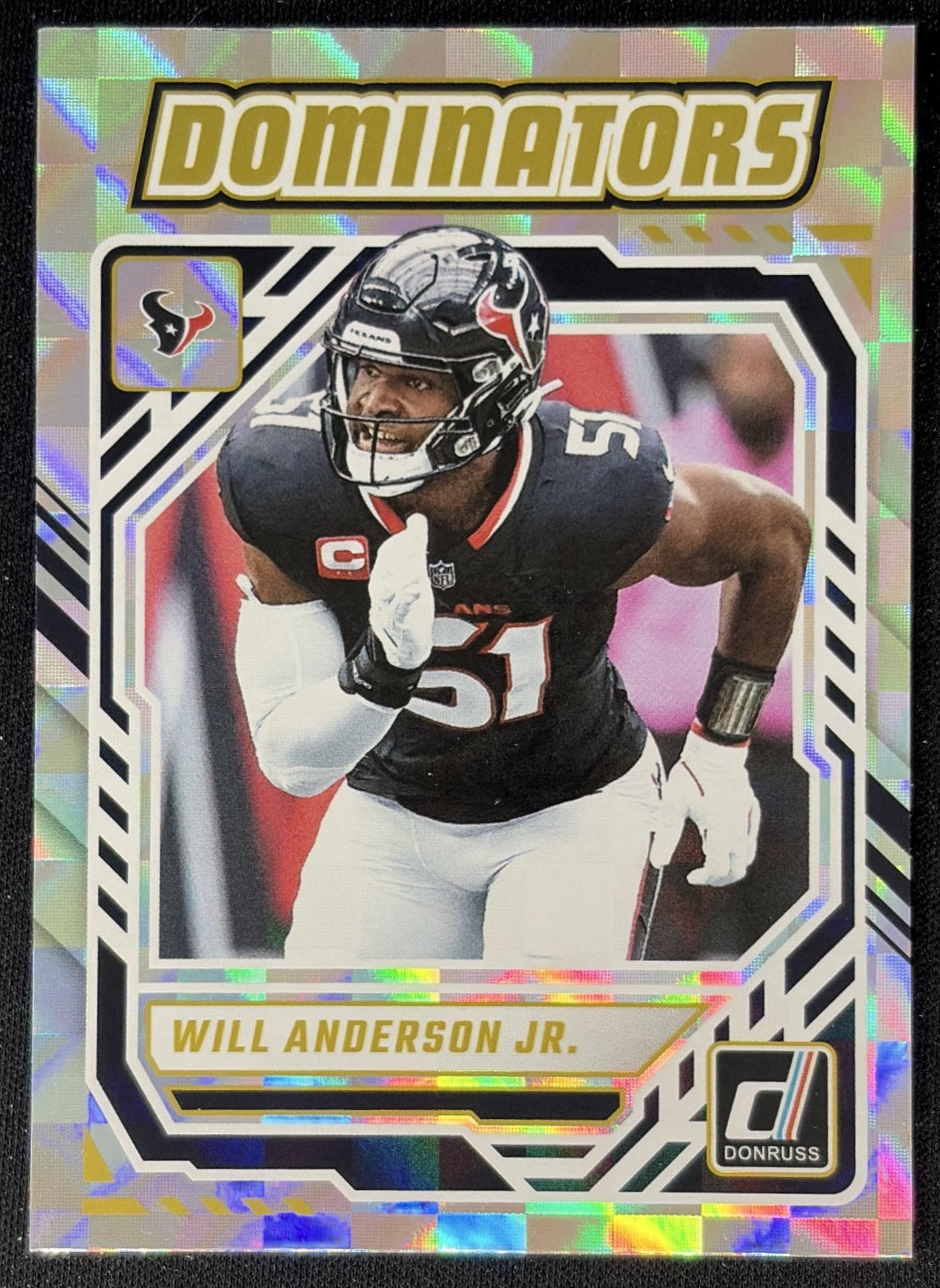 Will Anderson Jr. 2025 Panini Donruss Dominators Texans Front
