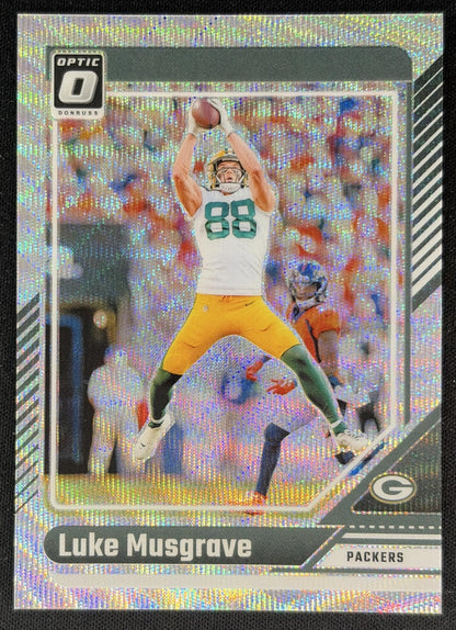 Luke Musgrave 2024 Panini Donruss Optic Wave /300 Packers