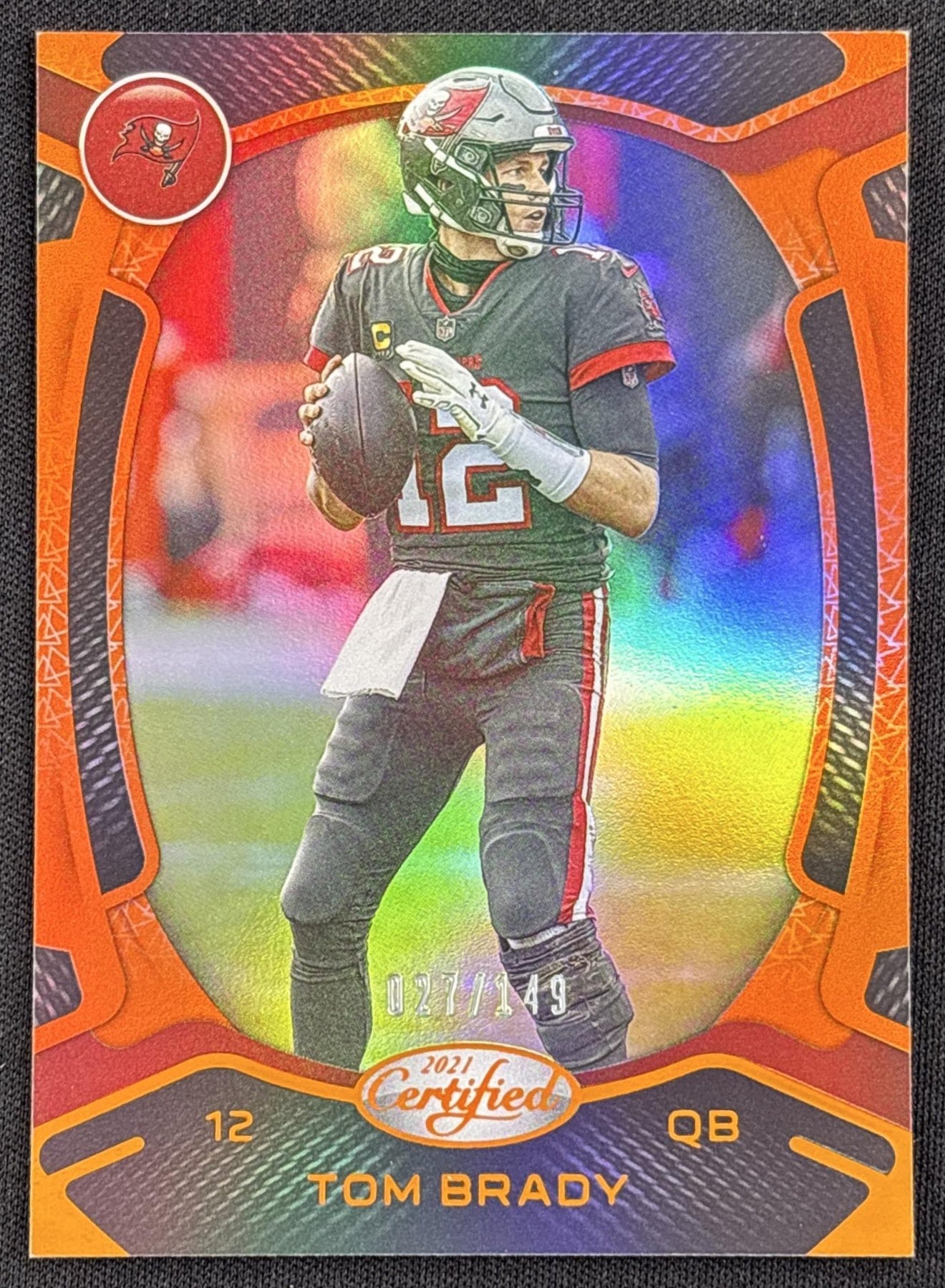Tom Brady 2021 Panini Certified Mirror Orange /149 Buccaneers