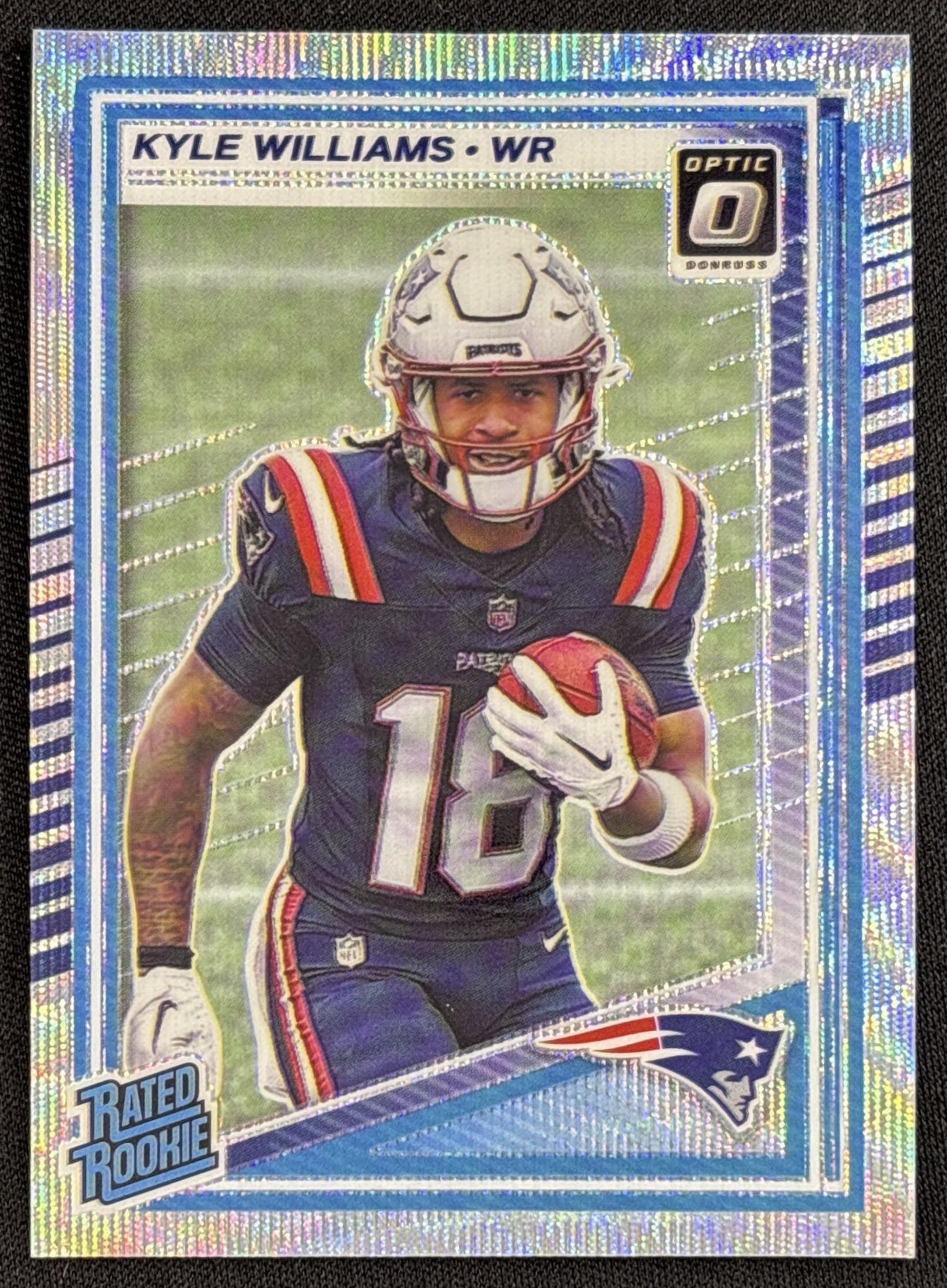 Kyle Williams 2025 Panini Donruss Optic Rated Rookie Wave Prizm /300 Patriots