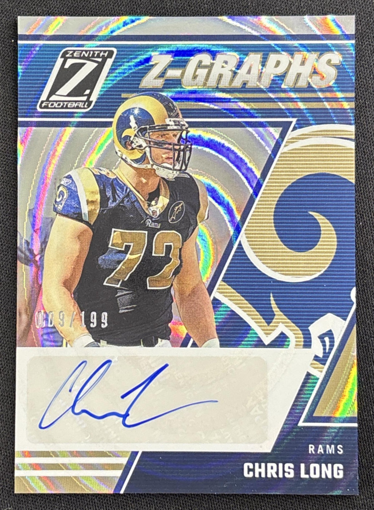 Chris Long 2023 Panini Zenith Z Graphs /199 Rams