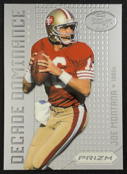Joe Montana 2012 Panini Prizm Decade Dominance Prizms 49ers Sports Trading Card