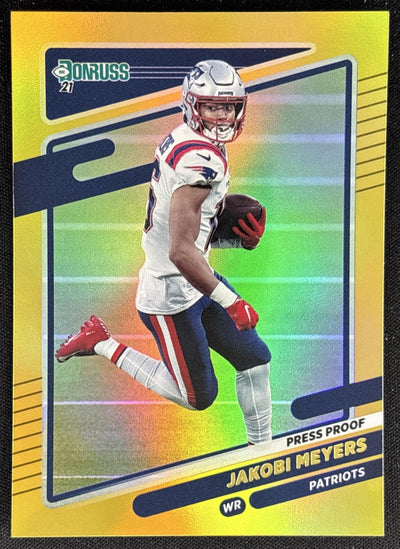 Jakobi Meyers 2021 Panini Donruss Press Proof Premium Patriots Sports Trading Card