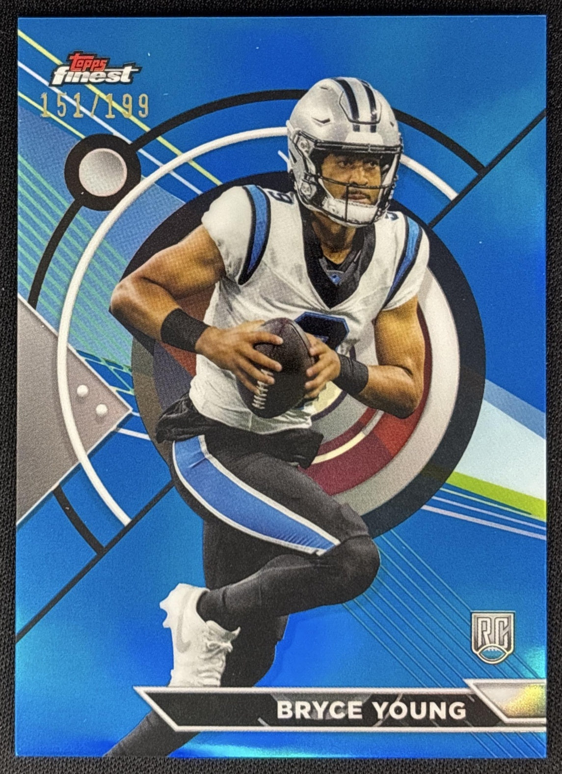 Bryce Young 2023 Topps Composite Finest Blue Refractor /199 Panthers Default Title Sports Trading Cards