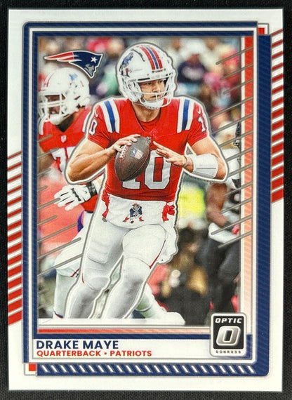 Drake Maye 2025 Donruss Optic Patriots Sports Trading Card