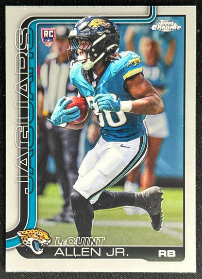 LeQuint Allen Jr. 2025 Topps Chrome Rookie Jaguars Sports Trading Cards