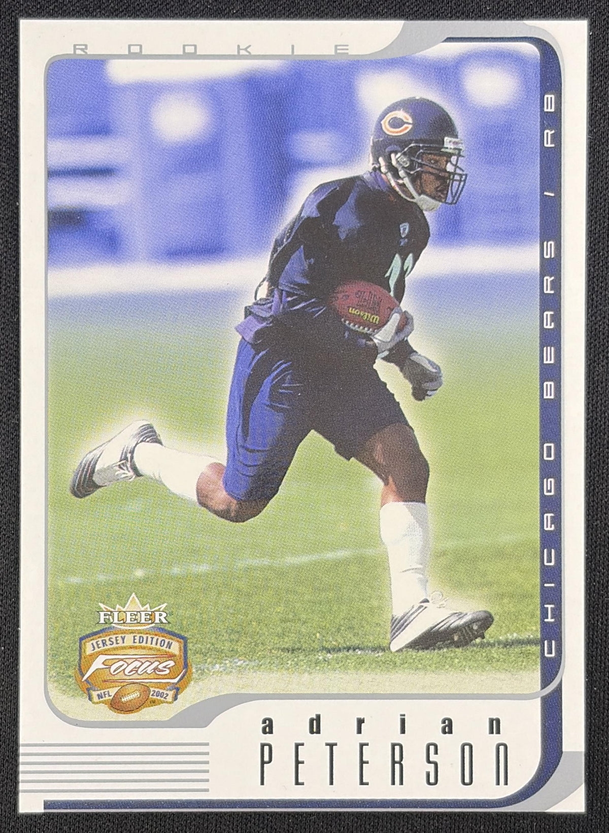 Adrian Peterson 2002 Fleer Focus Jersey Edition /1850 Bears