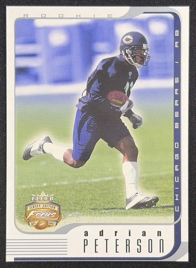 Adrian Peterson 2002 Fleer Focus Jersey Edition /1850 Bears
