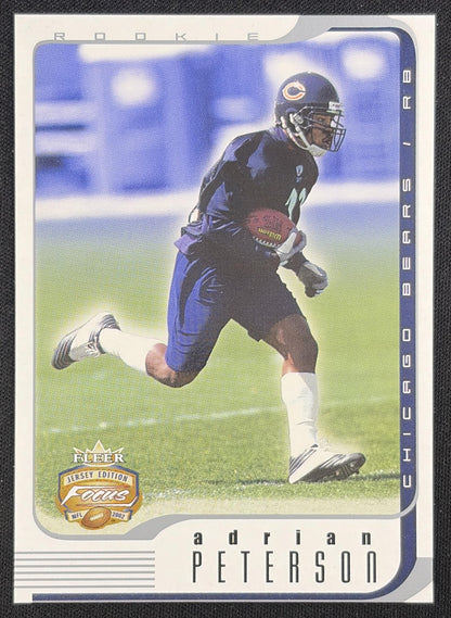 Adrian Peterson 2002 Fleer Focus Jersey Edition /1850 Bears