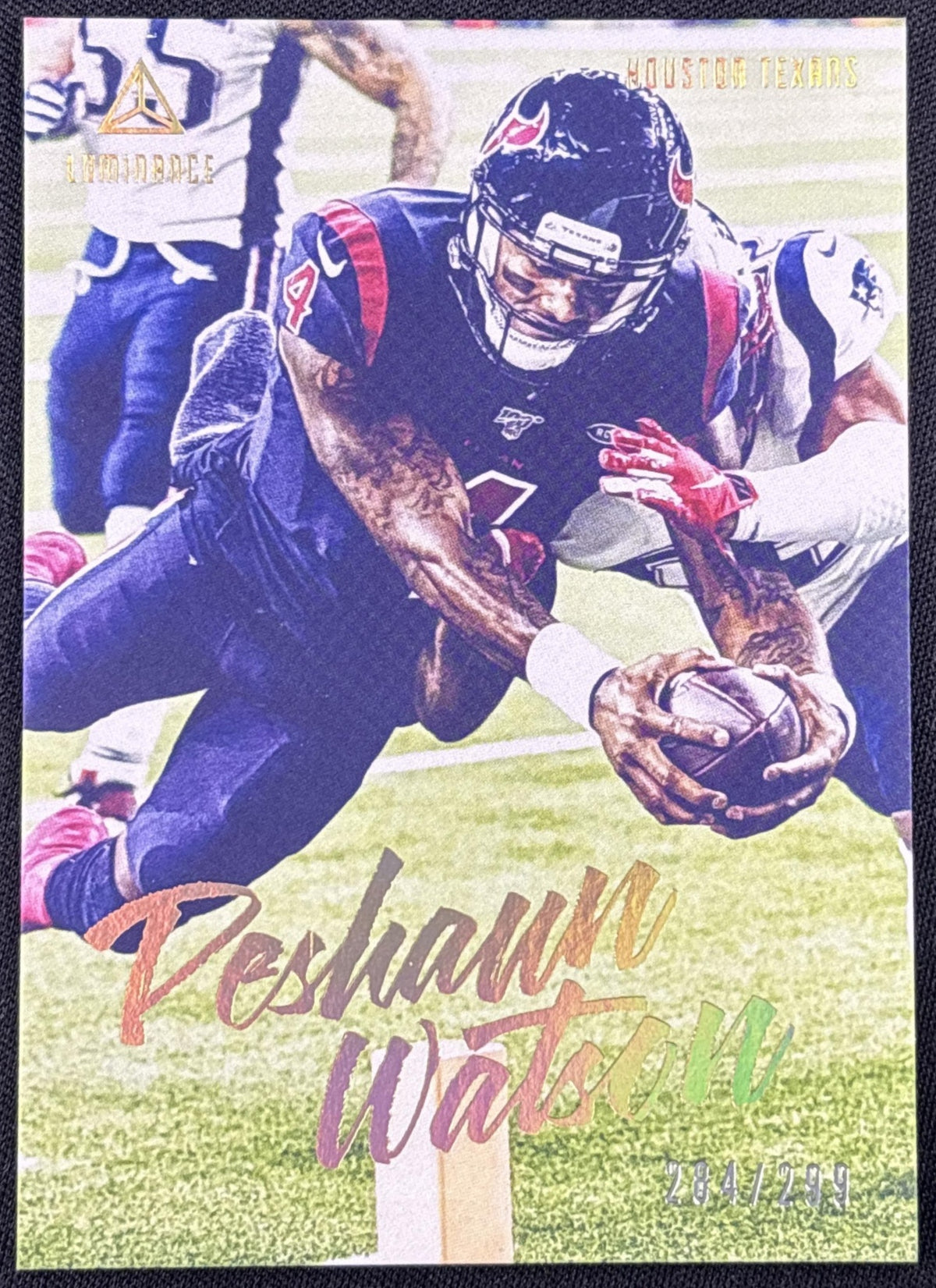 Deshaun Watson 2020 Panini Luminance Gold /299 Texans