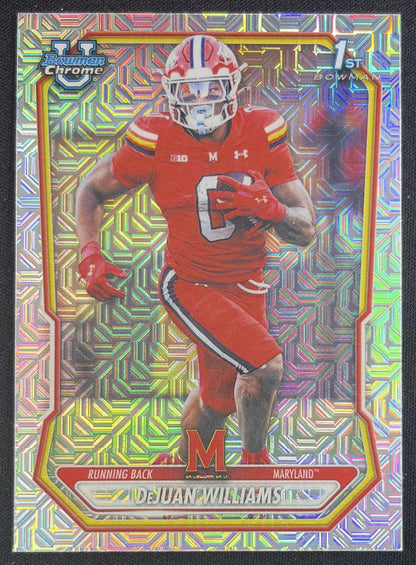 DeJuan Williams 2026 Bowman Chrome Prospects Mojo Refractor Terrapins Sports Trading Card