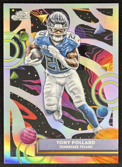 Tony Pollard 2025 Topps Cosmic Chrome Refractor Titans