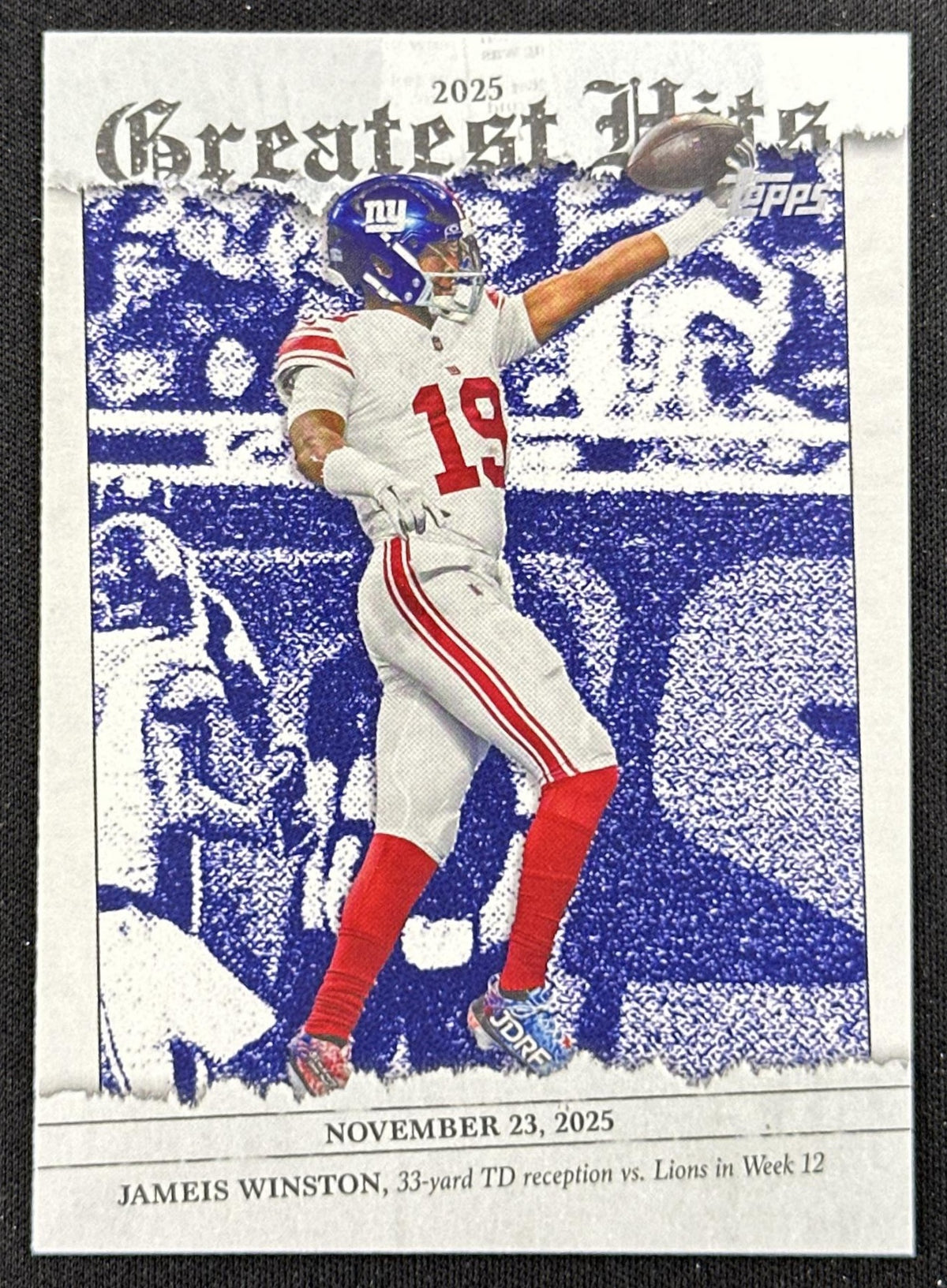 Jameis Winston 2026 Topps Flagship 2025 Greatest Hits Giants
