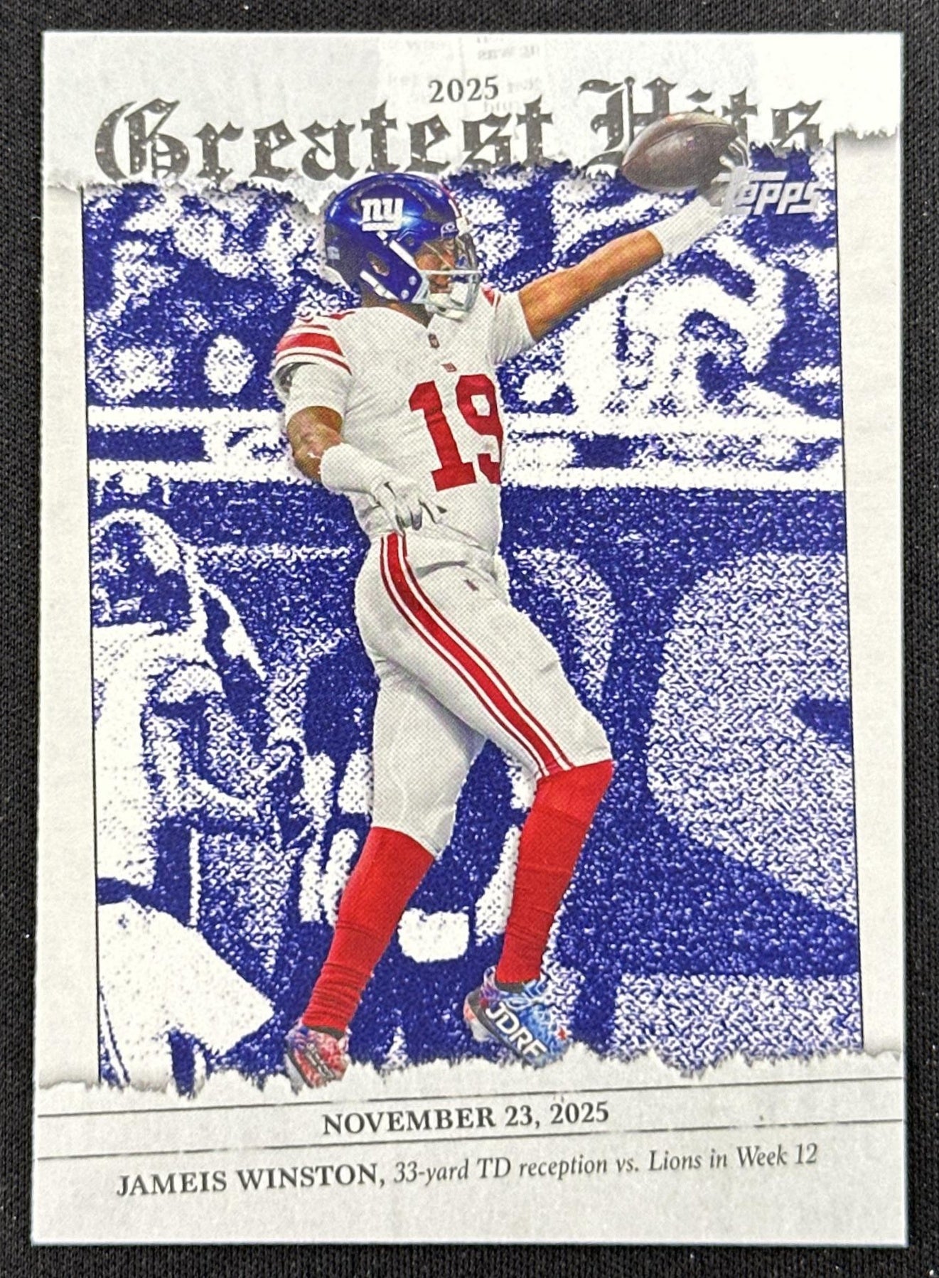 Jameis Winston 2026 Topps Flagship 2025 Greatest Hits Giants