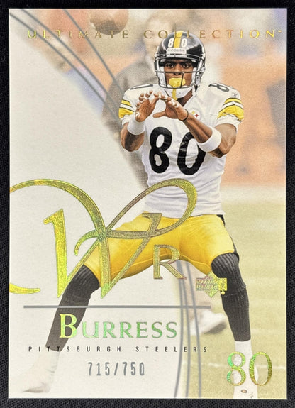 Plaxico Burress 2003 Upper Deck Ultimate Collection /750 Steelers front