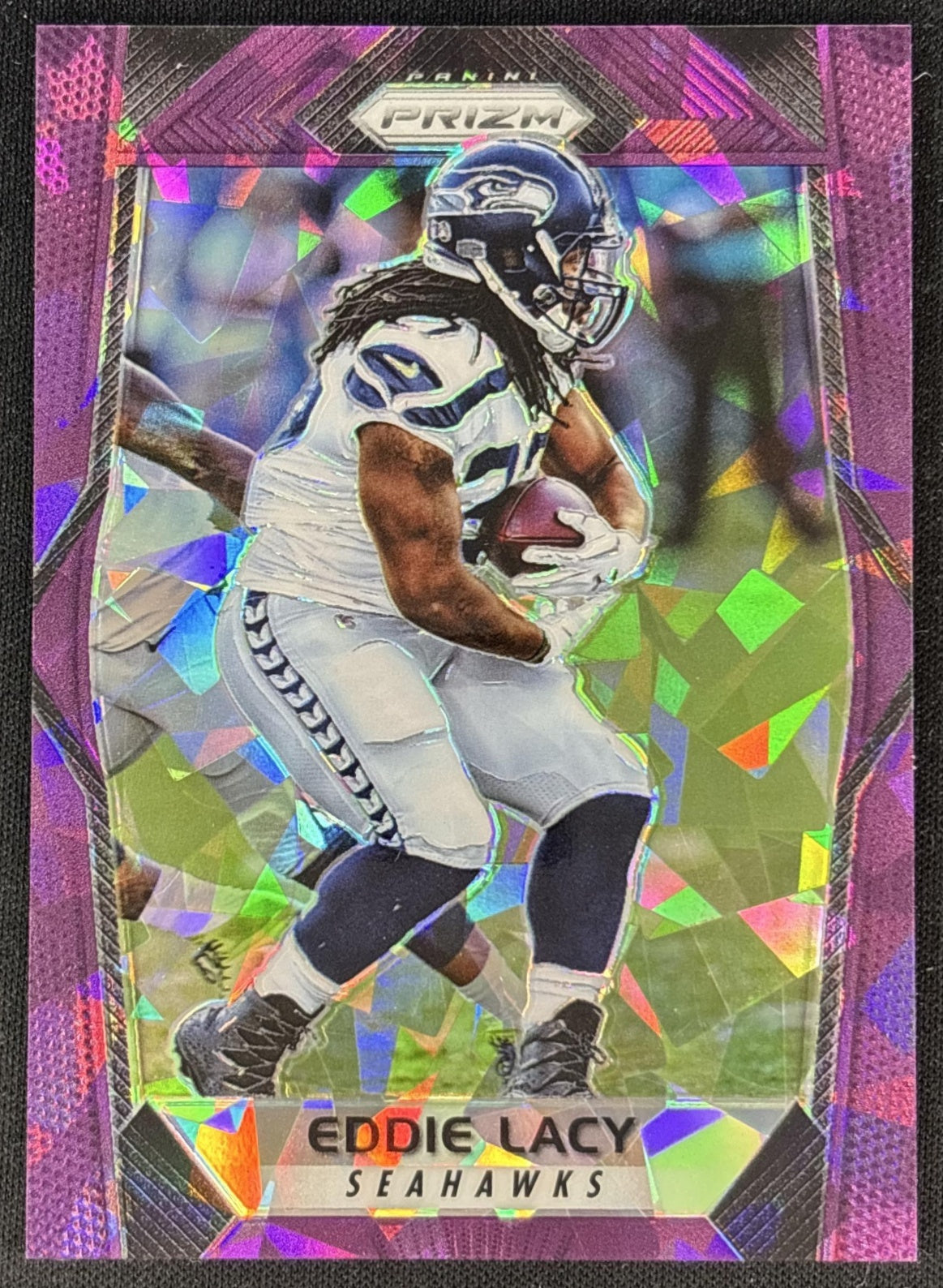 Eddie Lacy 2017 Prizm Purple Ice /75 Seahawks