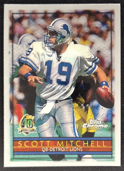 Scott Mitchell 1996 Topps Chrome Lions Sports Trading Cards