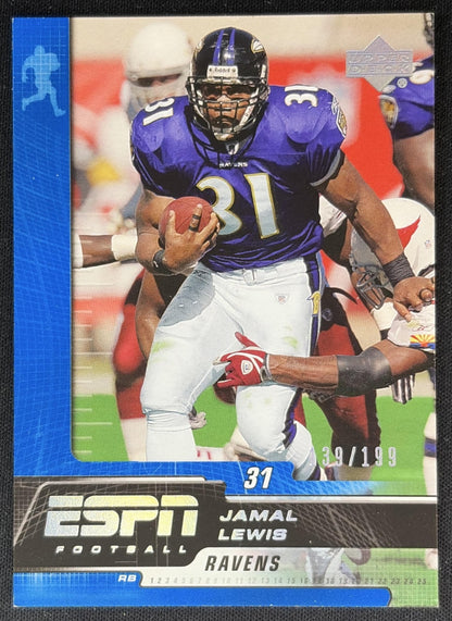 Jamal Lewis 2005 Upper Deck ESPN Holofoil /199 Ravens Sports Trading Cards