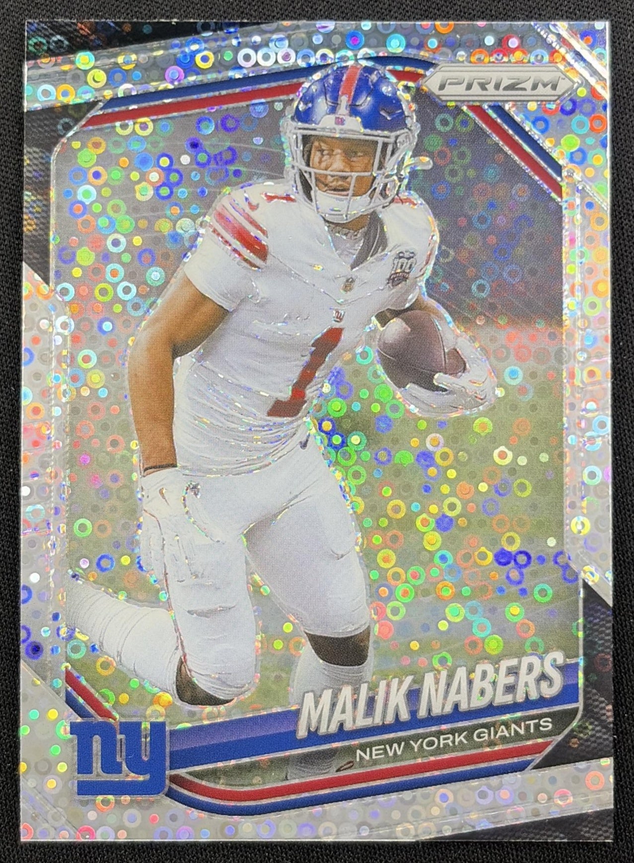Malik Nabers 2025 Panini Prizm No Huddle Giants