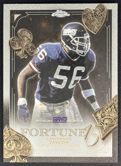 Lawrence Taylor 2025 Topps Chrome Fortune 15 Giants Sports Trading Cards