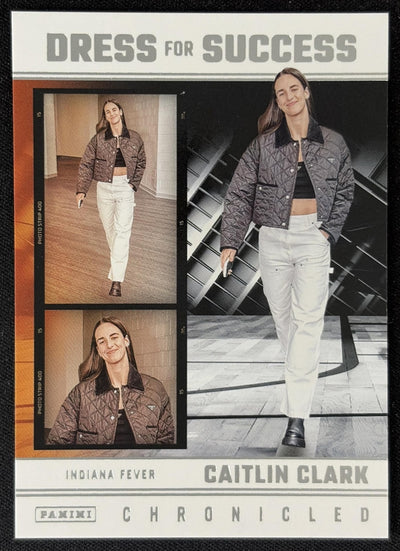 Caitlin Clark 2025 Panini Chronicled Dress For Success Fever 69 Sports Trading Card