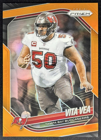 Vita Vea 2025 Panini Prizm Orange /249 Buccaneers Sports Trading Cards