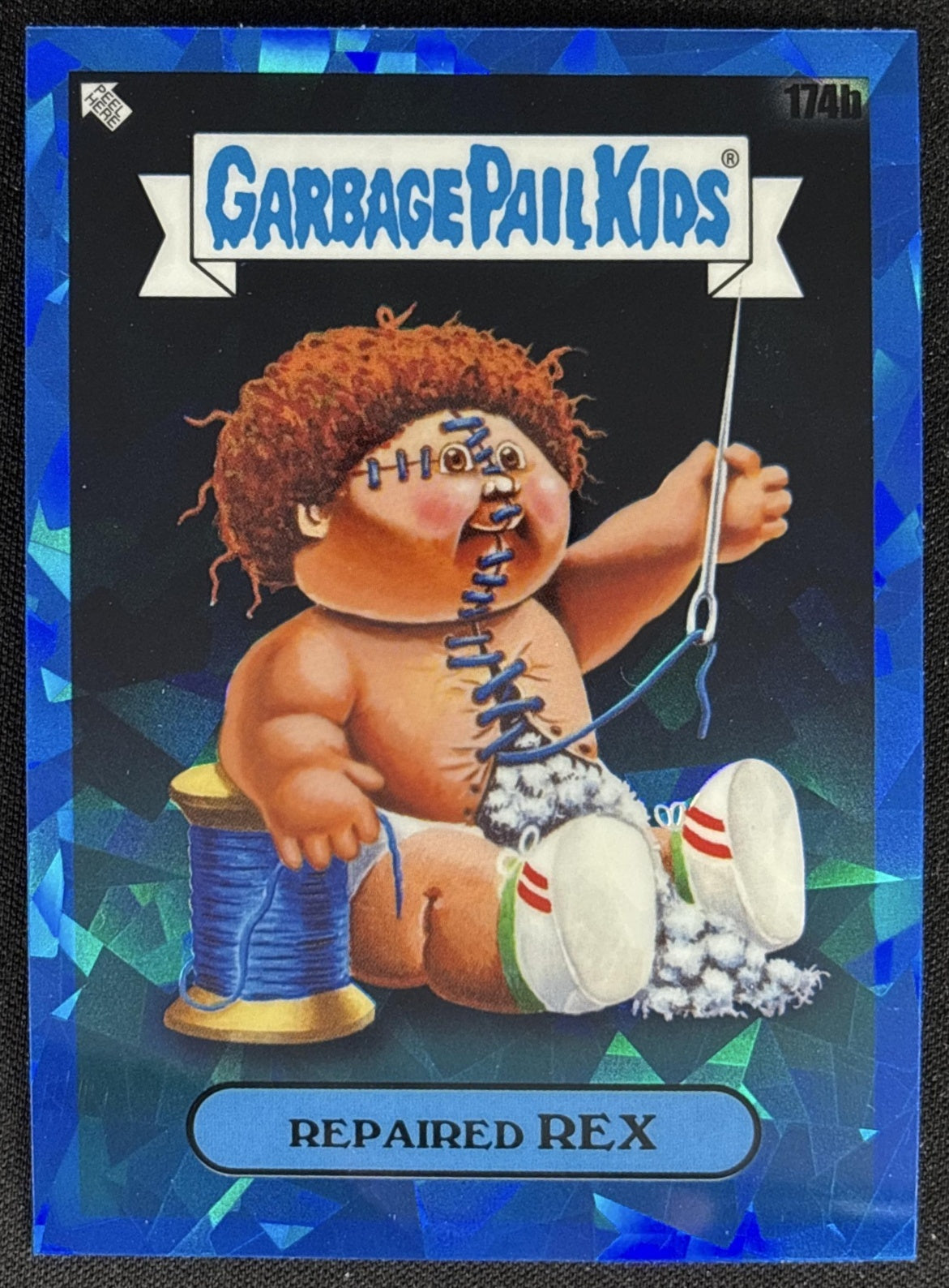 Repaired Rex 2022 Topps Garbage Pail Kids Sapphire