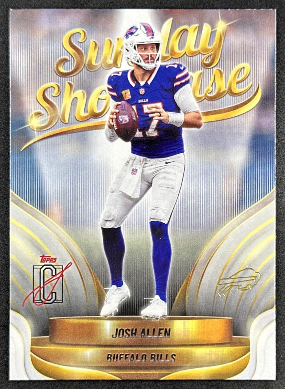 Josh Allen 2025 Topps Signature Class Sunday Showcase Bills front
