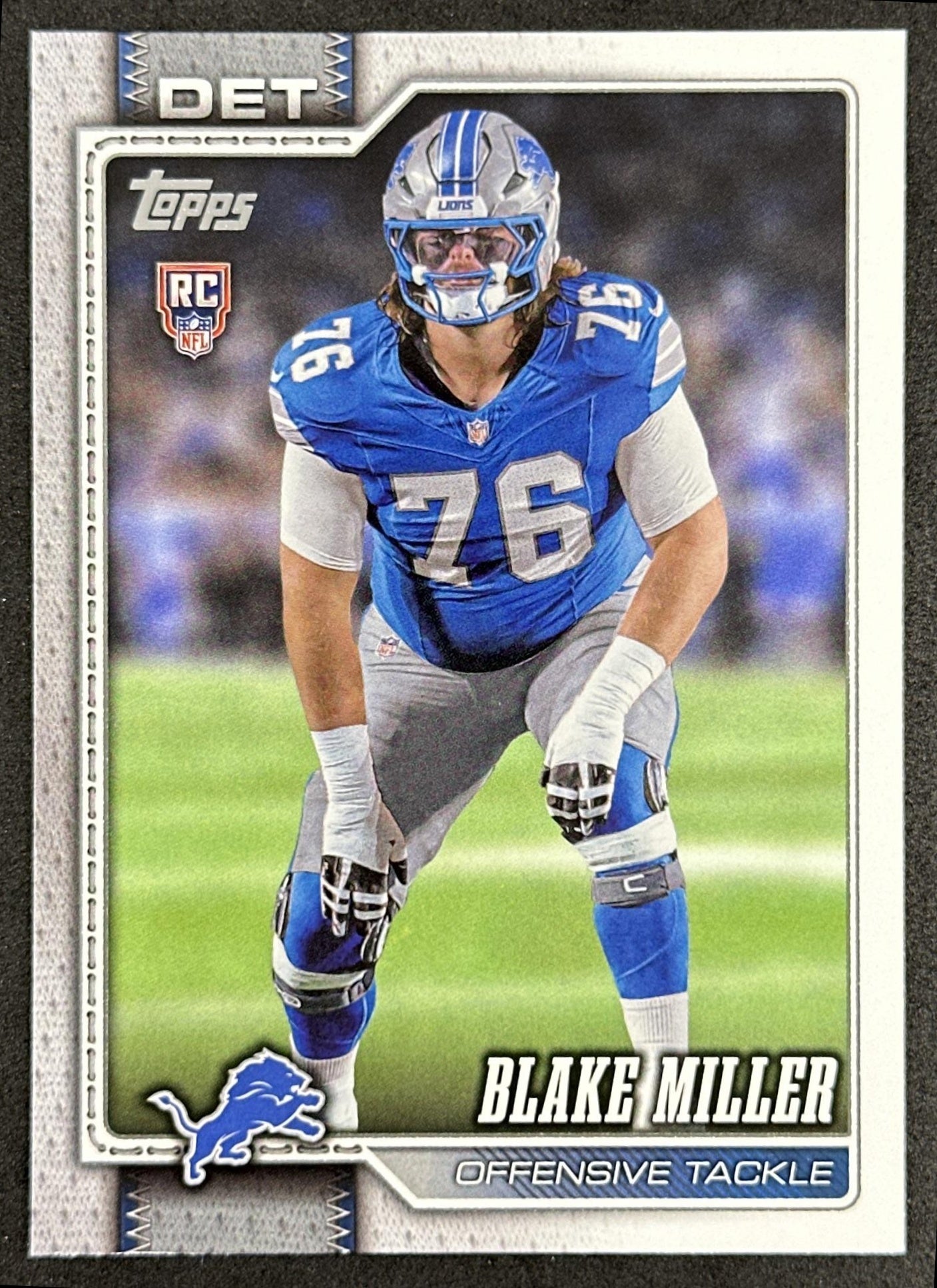 Blake Miller 2026 Topps Flagship Rookie Lions Sports Trading Cards