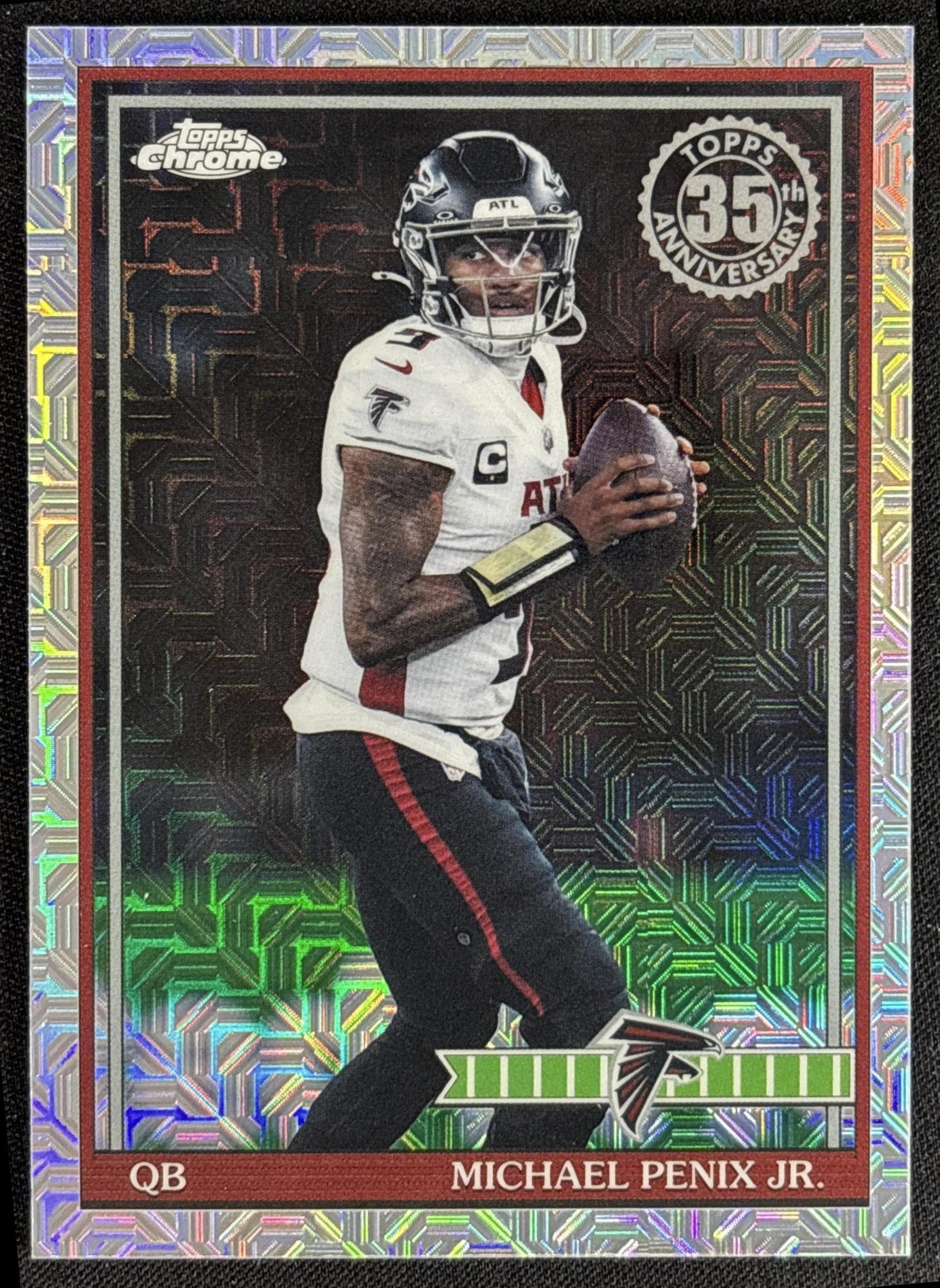 Michael Penix Jr. 2026 Topps 1991 Chrome Mojo Refractor Falcons