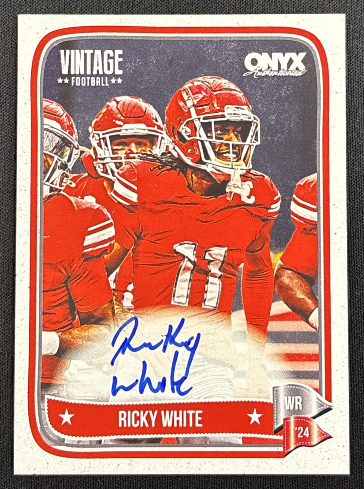Ricky White III 2024 Onyx Vintage Collection Auto Sports Trading Card