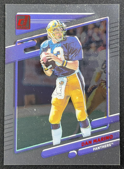 Dan Marino 2023 Panini Chronicles Draft Picks Clearly Donruss Red /149 Panthers Pittsburgh Panthers