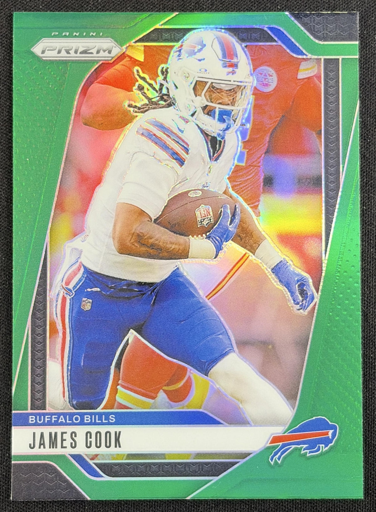 James Cook 2024 Panini Prizm Green Bills Sports Trading Card