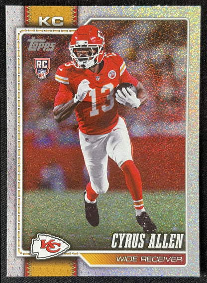 Cyrus Allen 2026 Topps Sandglitter Chiefs front