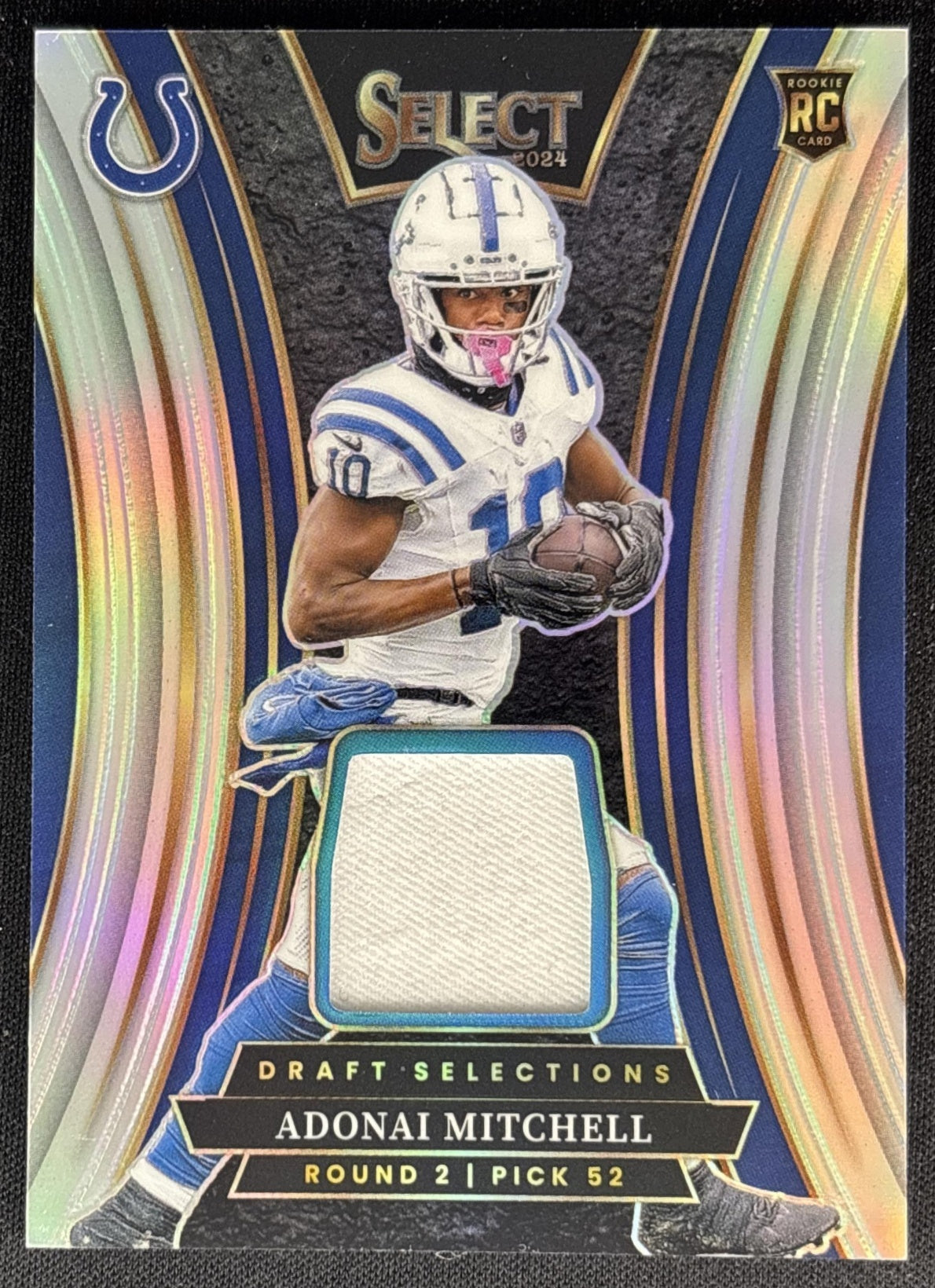Adonai Mitchell 2024 Panini Select Draft Selections Memorabilia /149 Colts Sports Trading Cards
