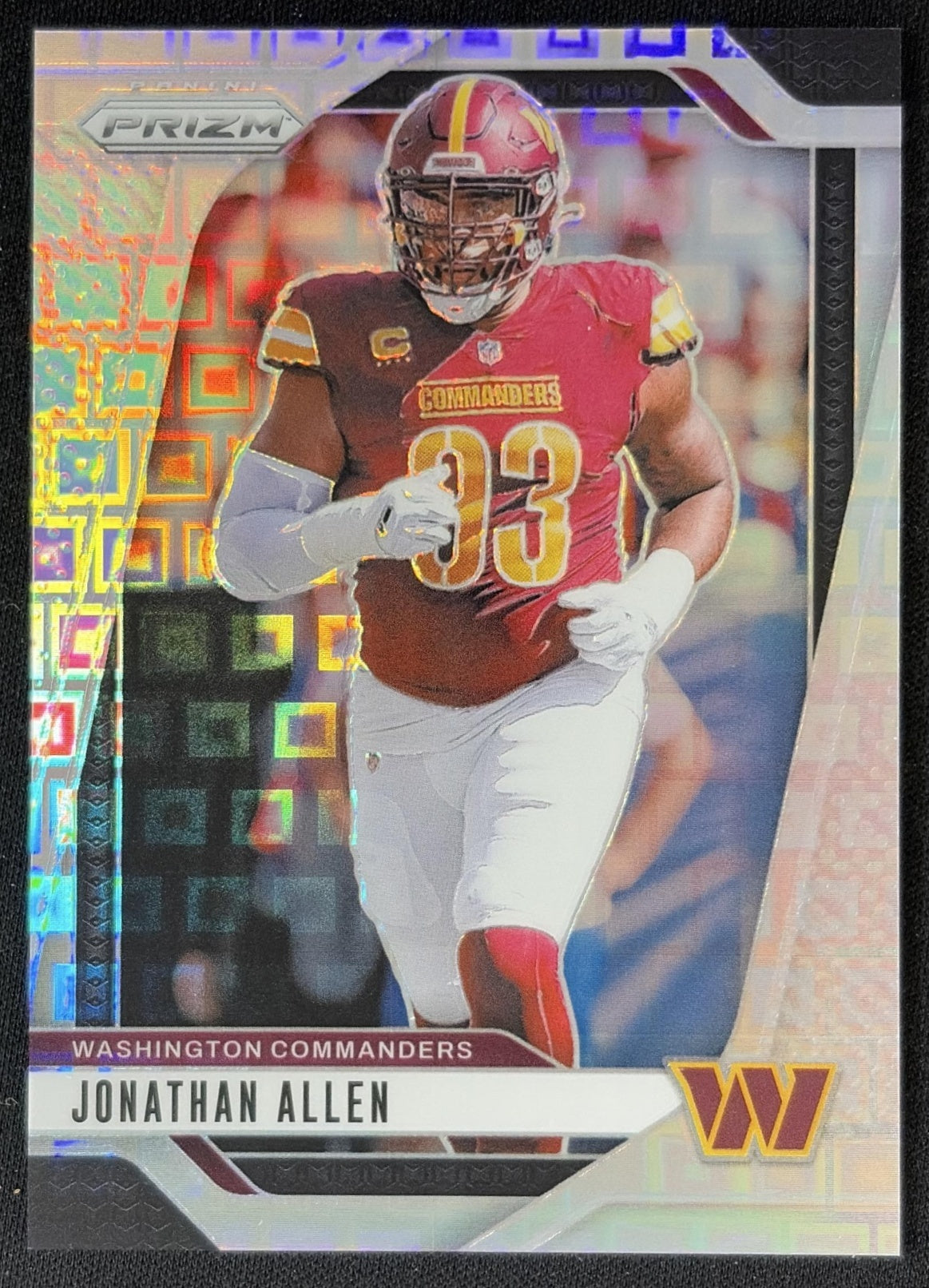 Jonathan Allen 2024 Panini Prizm Pandora /400 Commanders front