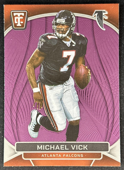 Michael Vick 2024 Panini Totally Certified Legends Mirror Maroon Falcons front