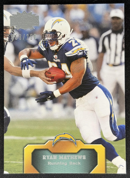 Ryan Mathews 2011 Topps Triple Threads Emerald /250 Chargers front
