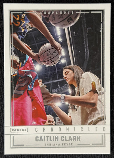 Caitlin Clark 2025 Panini Chronicled Snap Shots Fever 93 Sports Trading Card