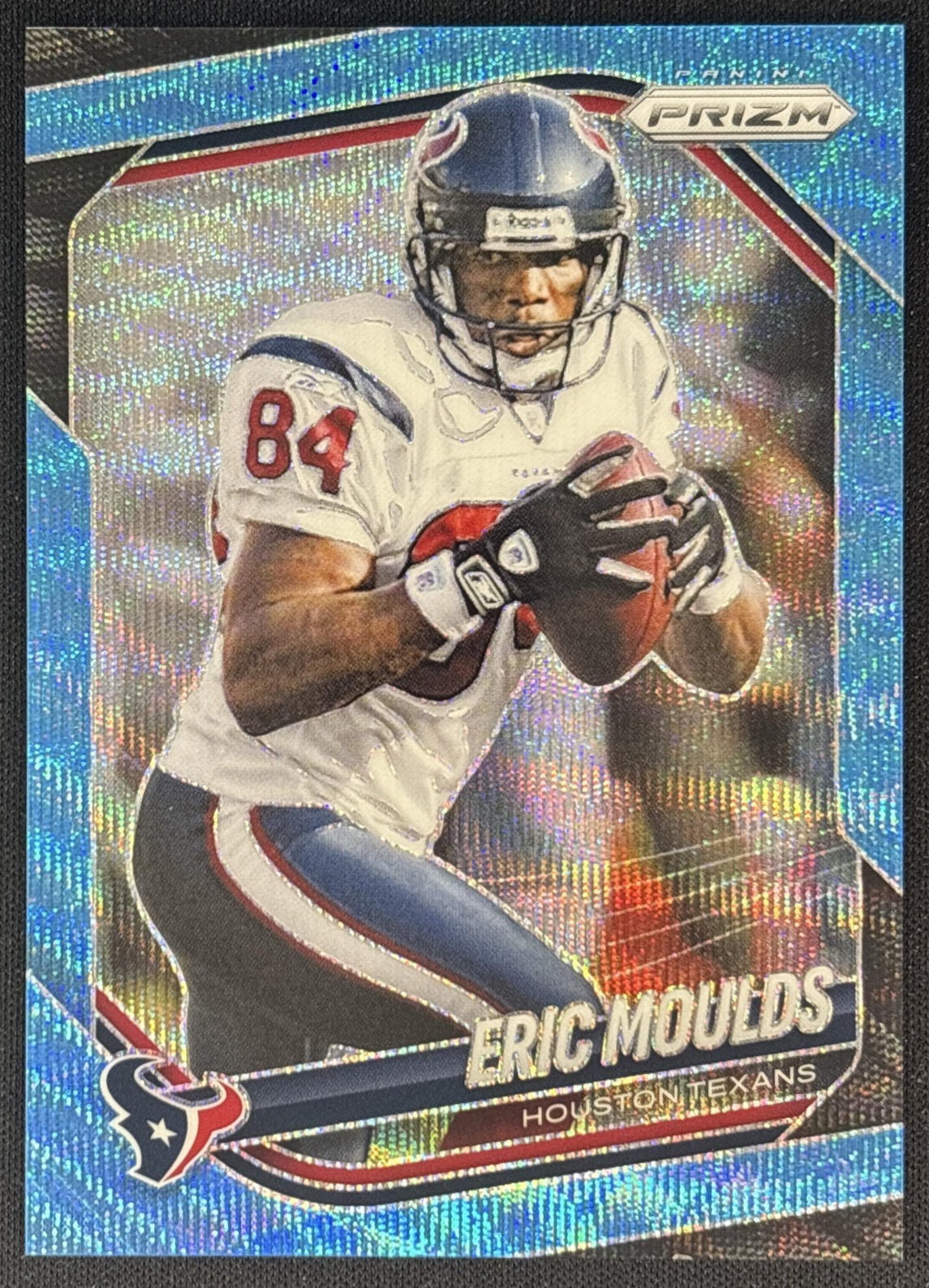 Eric Moulds 2025 Panini Prizm Blue Wave /230 Texans front