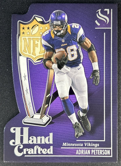 Adrian Peterson 2025 Panini Silhouette Hand Crafted MVP Vikings