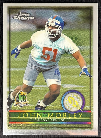John Mobley 1996 Topps Chrome Broncos Sports Trading Cards