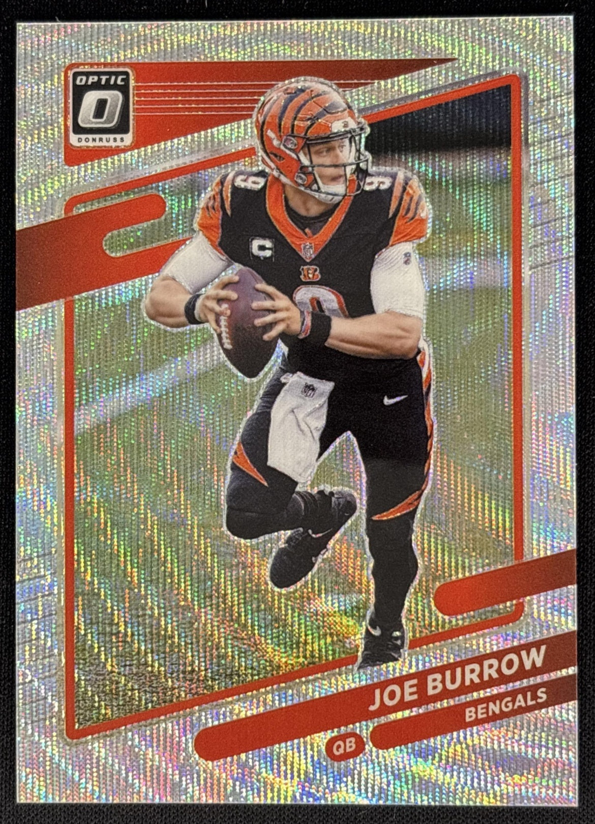 Joe Burrow 2021 Panini Donruss Optic Wave /299 Bengals